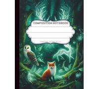 Mystical Forest Composition Notebook: A Woodland-Themed Writing Journal with Spirit Animals and Glowing Mushrooms: A magical 8.5" x 11" college-ruled ... forest with owls, deer, foxes, and fireflies