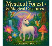 Mystical Forest & Magical Creatures: A Kids Coloring Book 3-8
