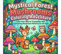 Mystical Forest Mushrooms Coloring Adventure: Color Your Way to Tranquility with Captivating Mushroom Patterns for All Ages