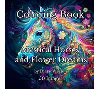 Mystical Horses and Floral Dreams: Beautiful Horses with Intricate Florals & Swirls