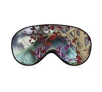 Mystical Magical Tree Anime Moon Soft Eye Mask Cover Sombreado eficaz Blindfold Comfort Sleep Mask con correa elástica ajustable