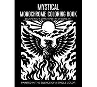 Mystical Monochrome Coloring Book: Enchanting Fantasy Creatures Magical Symbols and Dreamlike Designs for Stress Relief and Relaxation