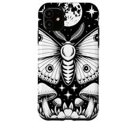 Mystical Moth Moon Stars Mushrooms Nature Gothic Mystical Carcasa para iPhone 11