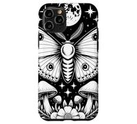 Mystical Moth Moon Stars Mushrooms Nature Gothic Mystical Carcasa para iPhone 11 Pro
