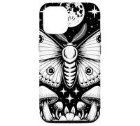 Mystical Moth Moon Stars Mushrooms Nature Gothic Mystical Carcasa para iPhone 12/12 Pro