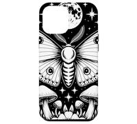 Mystical Moth Moon Stars Mushrooms Nature Gothic Mystical Carcasa para iPhone 12 Pro Max