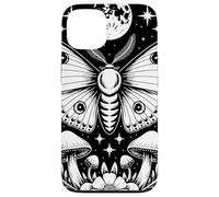 Mystical Moth Moon Stars Mushrooms Nature Gothic Mystical Carcasa para iPhone 13