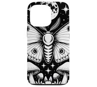 Mystical Moth Moon Stars Mushrooms Nature Gothic Mystical Carcasa para iPhone 13 Pro