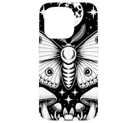 Mystical Moth Moon Stars Mushrooms Nature Gothic Mystical Carcasa para iPhone 15 Pro