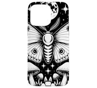 Mystical Moth Moon Stars Mushrooms Nature Gothic Mystical Carcasa para iPhone 15 Pro Max