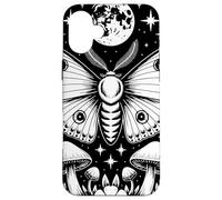 Mystical Moth Moon Stars Mushrooms Nature Gothic Mystical Carcasa para iPhone 16 Plus
