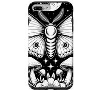 Mystical Moth Moon Stars Mushrooms Nature Gothic Mystical Carcasa para iPhone 7 Plus/8 Plus