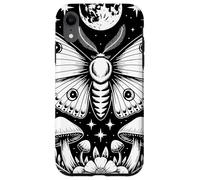 Mystical Moth Moon Stars Mushrooms Nature Gothic Mystical Carcasa para iPhone XR