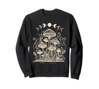 Mystical-Mushroom Forestcore Celestial Fases Lunares Naturaleza Sudadera