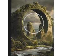Mystical Overgrown Archway Composition Notebook Surreal Fantasy Landscape Journal with River & Misty Mountains: 120 College-Ruled Pages - Epic ... for Writing, Notes & Adventure Planning