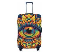 Mystical Spiritual Eye - Funda elástica para equipaje de viaje, protector de maleta, funda de equipaje impresa antiarañazos, Black, L