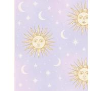 Mystical Sun Journal: Celestial Lavender & Gold Composition Notebook