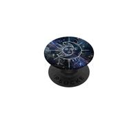 Mystical Sun Moon Nebula Art Cosmic Harmony Design PopSockets PopGrip Adhesivo