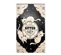 Mystical Tarot Deck, 78pcs Kitten Tarot Cards, English Board Oracle Set, Adivination Tools Party Favor, Cute Cat Fortune for Spiritual Game Night, 135G