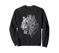 Mystical Tiger Castle Surrealista Fantasía Aventura Sudadera