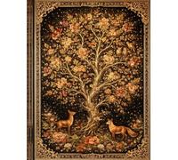 Mystical Tree of Life Notebook: Elegant Gold Floral Journal for Notes, Dreams & Inspirations