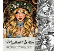Mystical Witch: Fantasy Coloring Book