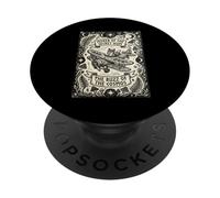 Mystical Woodland Creature Lindo Avión Piloto Aviación PopSockets PopGrip Adhesivo