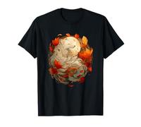 Mystical Woodland Kitsune Fox Fantasy Art Nouveau Camiseta