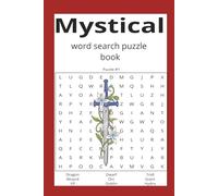 Mystical word search puzzle book: Mystical word search puzzle book with easy-to-read print about mystical creatures, gems, animals, and more| 6x9 inches,100 pages...| 50 puzzles