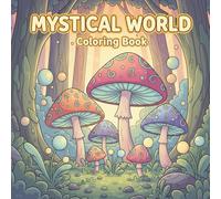 Mystical World Coloring Book for Adults Fantasy Creatures, Fairies, Enchanted Landscapes, and Magical Mushrooms for Stress Relief and Relaxation