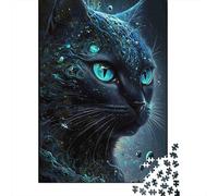MysticBlackCat Rompecabezas para Adultos MoonlightMagic 1000 Piezas de Papel Reciclado para Adultos Educativo y Desafiante 38x26cm/1000pcs