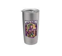 Mystics End Magical Realismo Rpg Fantasía Libro Amante Gamer Rea Vaso térmico de acero inoxidable de doble pared