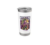 Mystics End Magical Realismo Rpg Fantasía Libro Amante Gamer Rea Vaso térmico de acero inoxidable de doble pared
