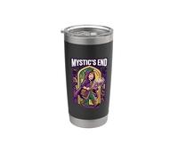 Mystics End Magical Realismo Rpg Fantasía Libro Amante Gamer Rea Vaso térmico de acero inoxidable de doble pared