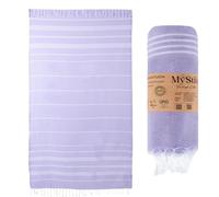 MyStilo Toalla de sauna XXL, toalla de baño grande y suave, 100 x 200 cm, secado rápido, toalla de playa de primera calidad, toalla para hombres, mujeres, yoga y fitness (morado)