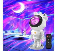 MYSTILUCK Proyector de Cielo Estrellado con Luna - 17 Modos de Luz Aurora, Mando a Distancia con Temporizador, Decoración para Habitaciones, para Navidad y Cumpleaños, Niñas y Niños.