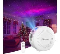 MYSTILUCK Proyector LED de Estrellas y Galaxia, Luz Nocturna para Niños y Adultos, con Temporizador, Control Remoto y Regulación RGB, Lámpara Proyector de Ambiente, Regalos para Cumpleaños y Navidad