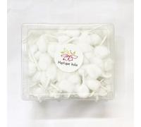 Mystique India Mechas redondas de algodón Diya Bati Puja Religious Jyot Akhand lámpara de aceite Diwali Iluminación 500 piezas (redonda)