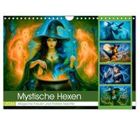 Mystische Hexen - Magische Frauen und finstere Nächte (Wandkalender 2026 DIN A4 quer), CALVENDO Monatskalender: Ein Kalender voller magischer Rituale ... Zaubermomente für Fantasyfans und Träumer.