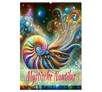 Mystische Nautilus (Wandkalender 2026 DIN A2 hoch), CALVENDO Monatskalender: Ein Jahr voller Farben und Magie des lebendigen Fossils.