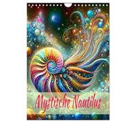 Mystische Nautilus (Wandkalender 2026 DIN A4 hoch), CALVENDO Monatskalender: Ein Jahr voller Farben und Magie des lebendigen Fossils.