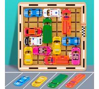 Mystooy Rush Hour Juego de Mesa Niños 4 5 6 7 8 9 10 Años Regalo, Escapa del Atasco Puzzle Juegos de Tablero, Juego de Rompecabezas de Lógica, Juguetes Niños Juegos Viaje Familiares 120 Desafios