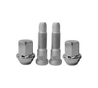 Mysttoo Juego de tuercas cromadas M14 x 1.50 para rueda compatible con Chevy Camaro Impala S10 Silverado 1500 Suburban Tahoe Sierra 1500 Canyon Yukon XL Buick Enclave Lacrosse Regal (4 piezas)