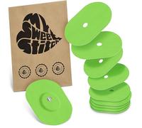 MySweetStitch - 10× Parche Freestyle Libre 3/3 Plus Oval Overpatch con orificio Ø 6 mm, suave para la piel, impermeable y transpirable, Verde