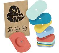MySweetStitch - 10 x Parche FreeStyle Libre 1 & 2 Oval con agujero de ventilación, Overpatch Ø 70 x 55 mm, protector sensor, parches sensor, impermeable, transpirable, suave para la piel, Pastel