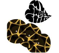 MySweetStitch - 10 x Parche FreeStyle Libre 1 & 2 Oval con agujero de ventilación, Overpatch Ø 70 x 55 mm, protector sensor, parches sensor, impermeable, transpirable, suave para la piel, Savannah