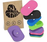 MySweetStitch - 10 x Parche FreeStyle Libre 1 & 2 Oval con agujero de ventilación, Overpatch Ø 70 x 55 mm, protector sensor, parches sensor, impermeable, transpirable, suave para la piel, Rainbow