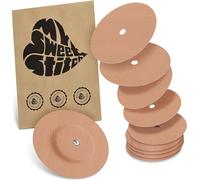 MySweetStitch | Esparadrapo para Freestyle Libre 1 & 2 Sensor con AGUJERO DE VENTILACIÓN | 10 unidades | Redondo | exterior: 65mm, interior: Ø 6mm | Beige