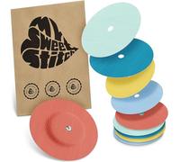 MySweetStitch - 10 x Parche FreeStyle Libre 1 & 2 Redondo con agujero de ventilación, Overpatch Ø 65 mm, protector sensor, parches sensor, impermeable, transpirable, Pastel