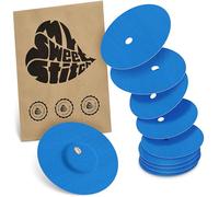 MySweetStitch - 10 x Parche FreeStyle Libre 3 Redondo con agujero de ventilación, Overpatch Ø 60 mm, protector sensor, parches sensor, impermeable, transpirable, suave para la piel, Azul